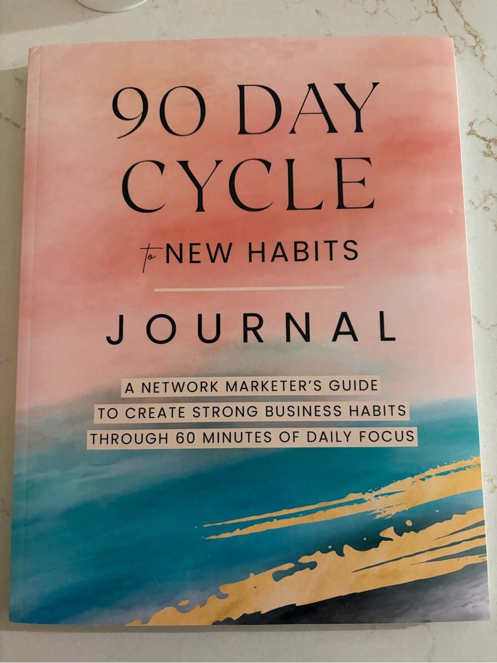 90 Day Cycle Journal — Pink and Teal Habit Planner